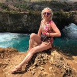 a girl at broken beach