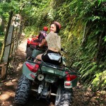 single ride on forest area